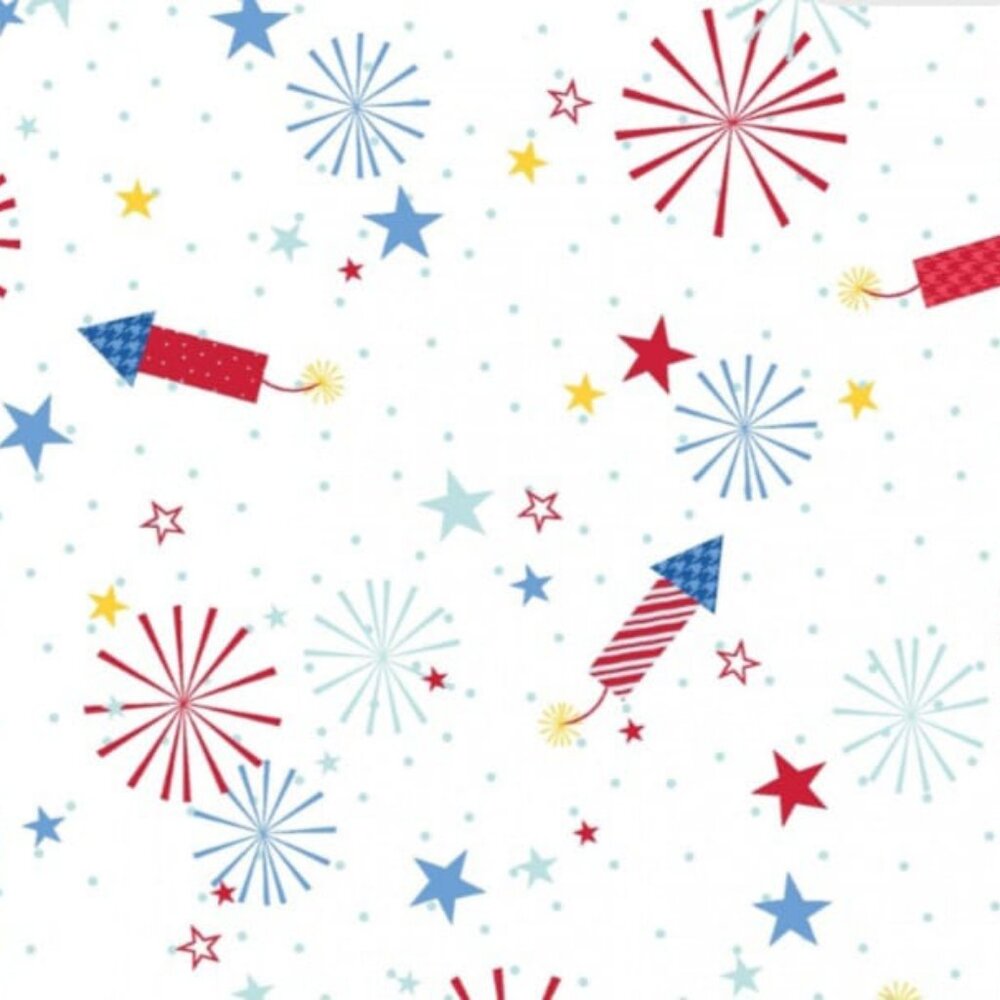 Red White & Bloom Collection 100% Cotton Quilting Fabrics by the Yard - Maywood